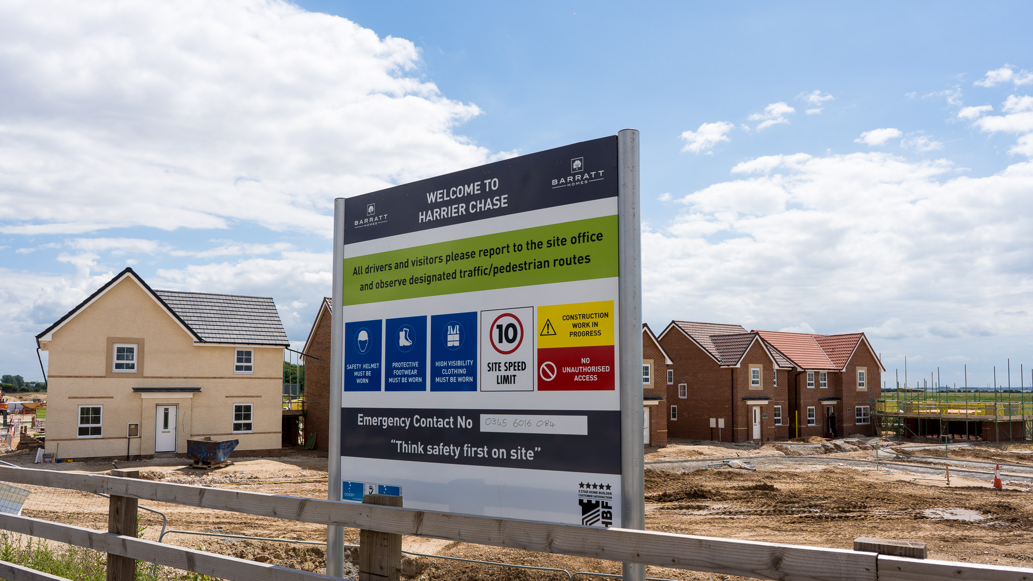 New homes being built at Brough South